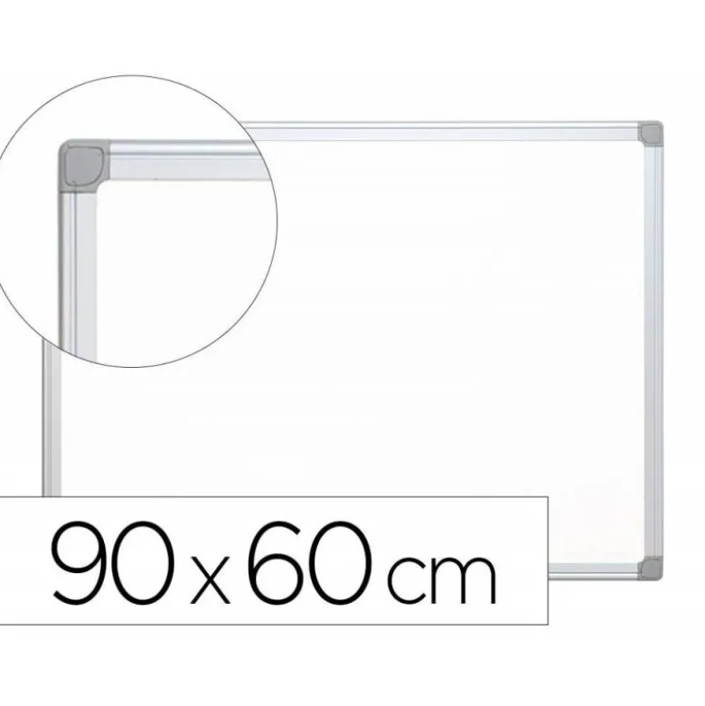 Pizarra Blanca de Melamina con marco de aluminio 90x60 Q-Connect