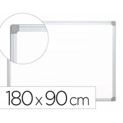 Pizarra Blanca de Melamina con marco de aluminio 180x90 Q-Connect