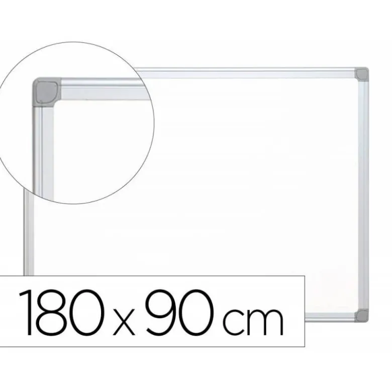 Pizarra Blanca de Melamina con marco de aluminio 180x90 Q-Connect
