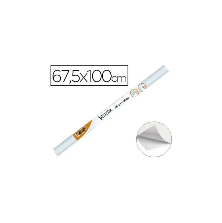 Pizarra Blanca en Rollo con Dorso Autoadhesivo 67,5x100 Bic