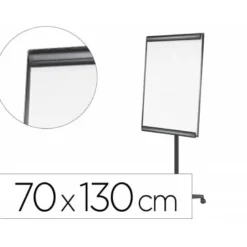 Pizarra Blanca Lacada Magnetica Movil con Ruedas 70x103 cm Q-Connect