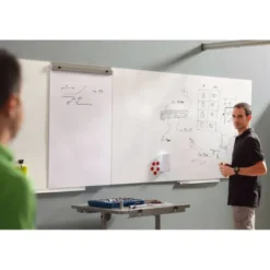Pizarra Blanca Lacada Magnetica con Mural Ski WhiteBoard® 100x150 Rocada