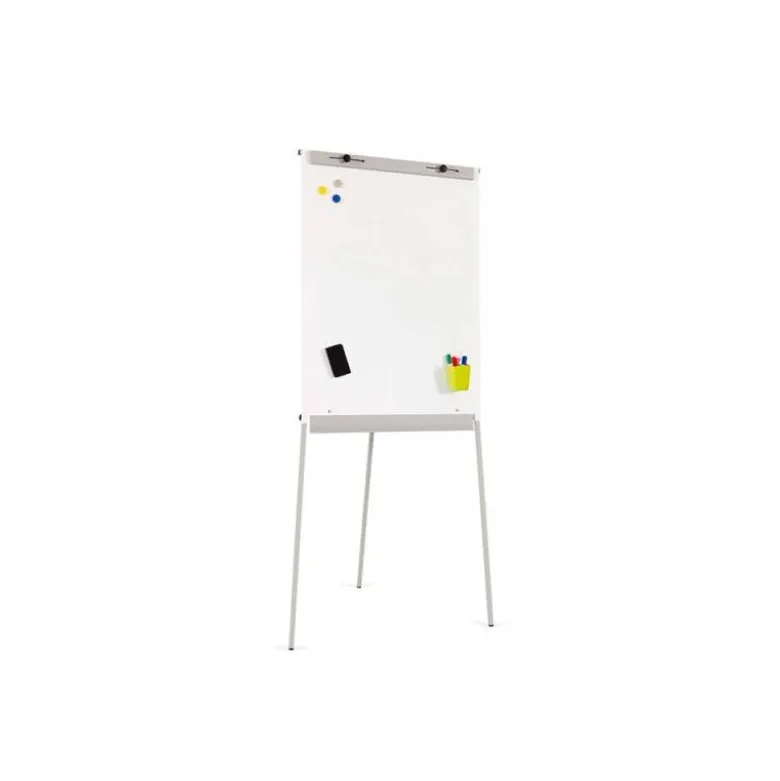 Pizarra Blanca Lacada Magnetica con Tripode 68x104 Rocada