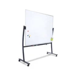 Pizarra Blanca Lacada Magnetica soporte volteable 90x120cm