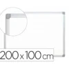Pizarra Blanca laminada con marco de aluminio 200x100 Q-Connect