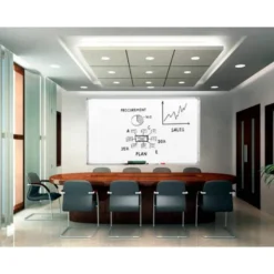 Pizarra Blanca laminada con marco de aluminio 200x100 Q-Connect
