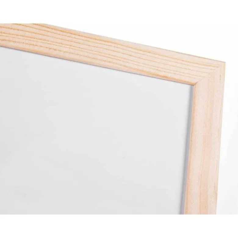 Pizarra Blanca laminada con marco de madera 200x100 Q-Connect