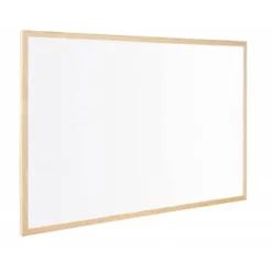 Pizarra Blanca laminada con marco de madera 200x100 Q-Connect