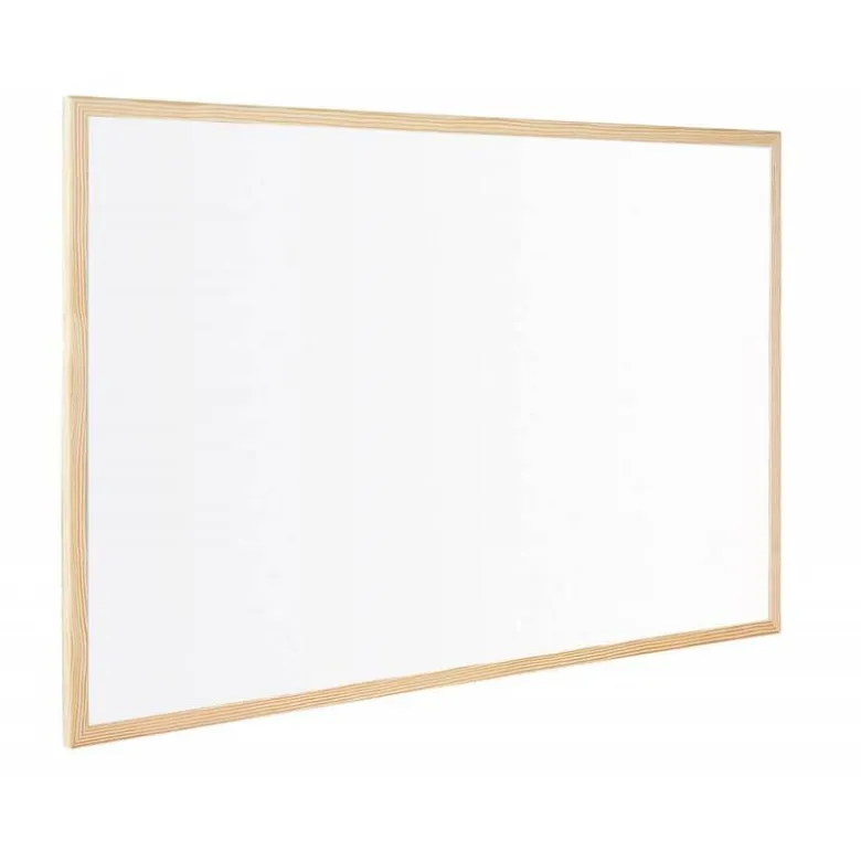 Pizarra Blanca laminada con marco de madera 200x100 Q-Connect