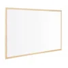 Pizarra Blanca laminada con marco de madera 120x80 Q-Connect