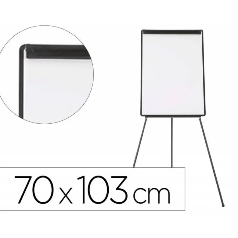 Pizarra Blanca laminada con Tripode 70x103 Q-Connect