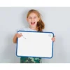 PIZARRA BLANCA LIDERPAPEL 30X42 CM MAGNETICA DOBLE CARA LISA CON ROTULADOR IMAN Y BORRADOR