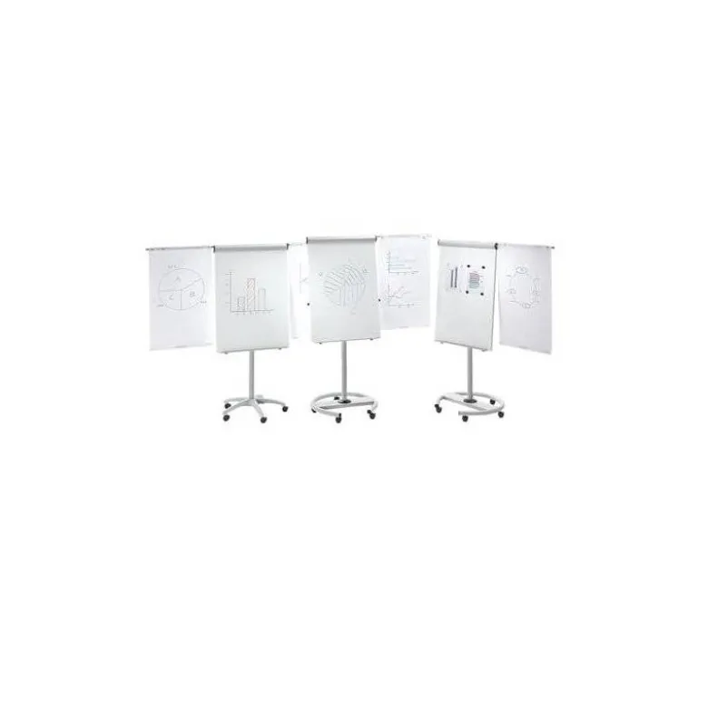 Pizarra Blanca Magnetica Movil con ruedas 68x104 cm Rocada
