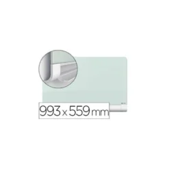 Pizarra Blanca Nobo Diamond Cristal Templado Magnetica 99,3x55,9 cm