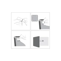 PIZARRA BLANCA NOBO MAGNETICA MARCO ARQUEADO 355X280 MM