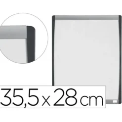 PIZARRA BLANCA NOBO MAGNETICA MARCO ARQUEADO 355X280 MM