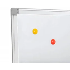 Pizarra Blanca Q-Connect Lacada Magnetica marco de aluminio 60x45 cm