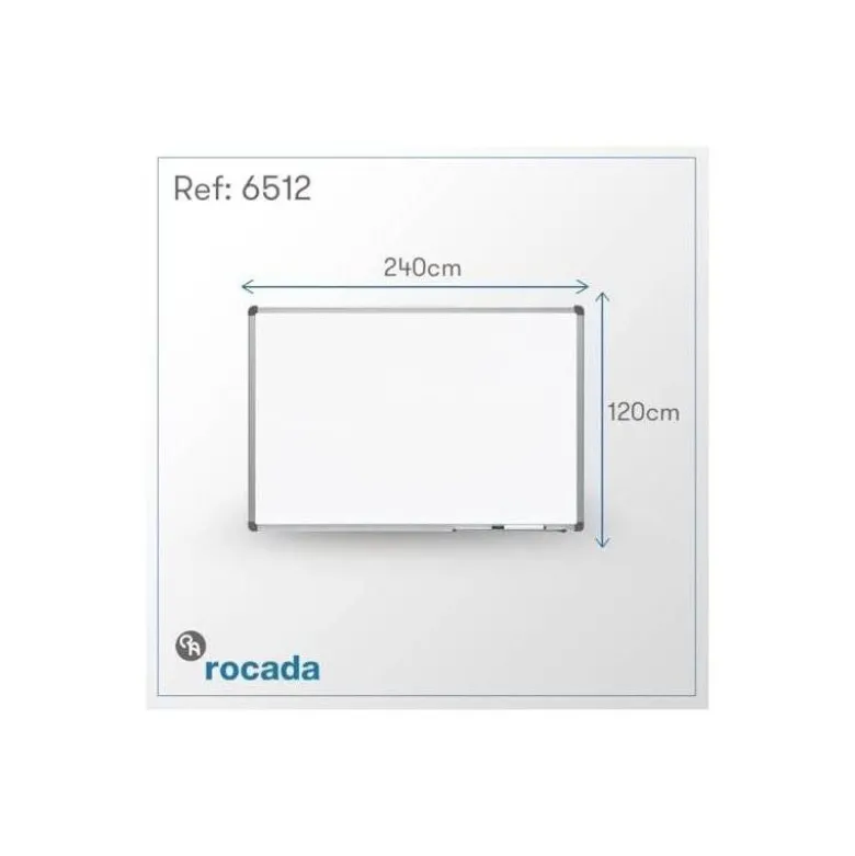 Pizarra Blanca Rocada Acero Vitrificado Magnética 120x240 cm