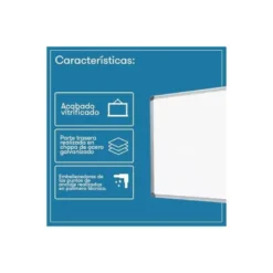 Pizarra Blanca Rocada Acero Vitrificado Magnética 45x60 cm