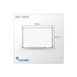 Pizarra Blanca Rocada Acero Vitrificado Magnética 60x90 cm