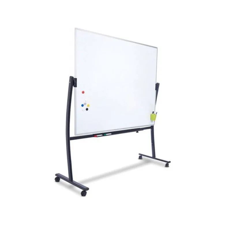Pizarra Blanca Rocada Vitrificada soporte volteable 90x120