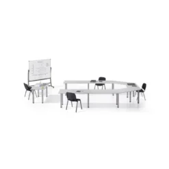 Pizarra Blanca Rocada Vitrificada soporte volteable 90x120