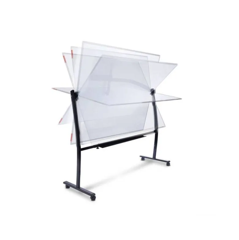 Pizarra Blanca Rocada Vitrificada soporte volteable 90x120