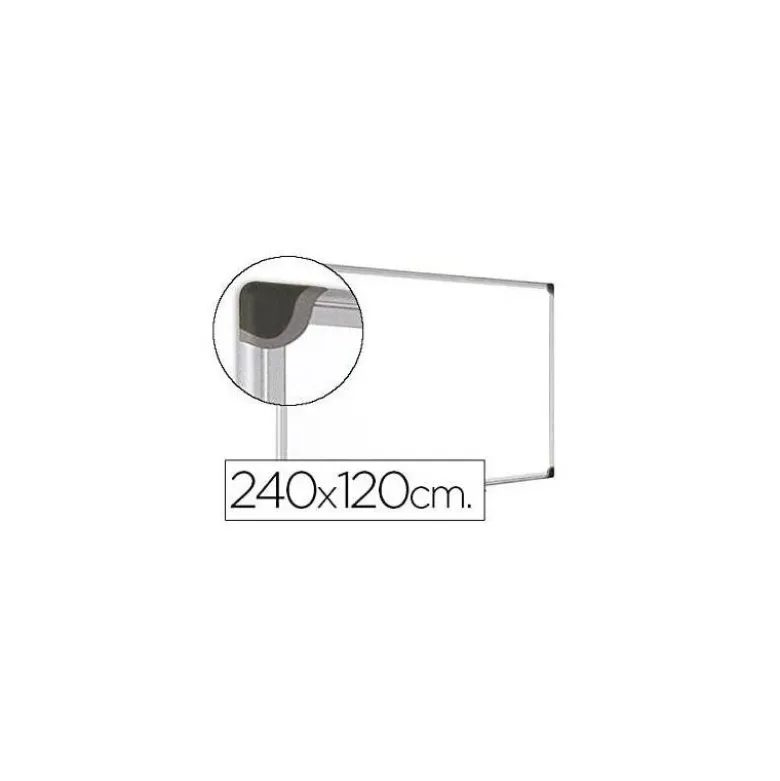Pizarra Blanca Vitrificada Magnetica con marco de aluminio 240x120 Bi-Office