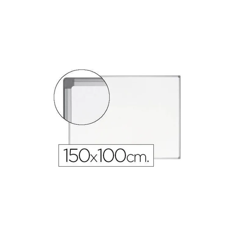 Pizarra Blanca Vitrificada Magnetica Earth-it con marco de aluminio 150x100 Bi-Office