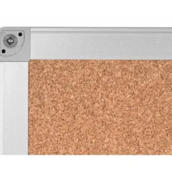 Pizarra corcho q-connect marco de aluminio 150x100 cm 5 mm
