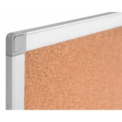 Pizarra corcho q-connect marco de aluminio 150x100 cm 5 mm