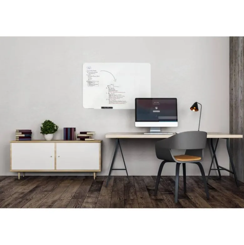 Pizarra Cristal Magnetica sin marco 120x90 cm Bi-Office