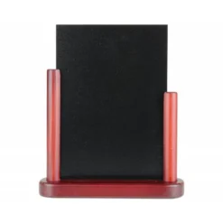 Pizarra de sobremesa Liderpapel negra doble cara de madera 15x21 cm