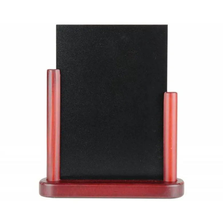 Pizarra de sobremesa Liderpapel negra doble cara de madera 15x21 cm