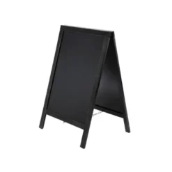 Pizarra Liderpapel negra de madera para suelo 75x135x52 cm