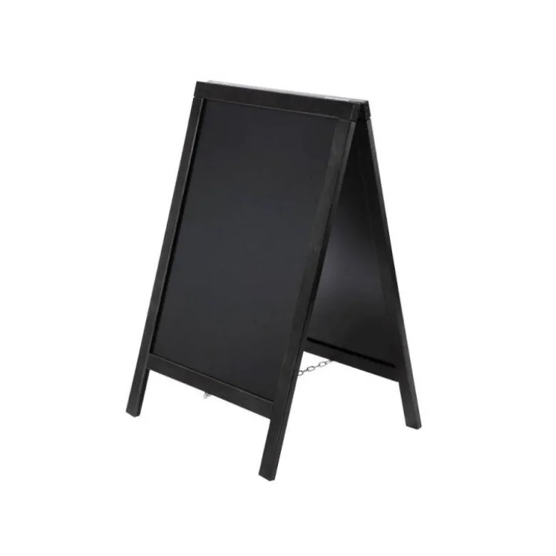 Pizarra Liderpapel negra de madera para suelo 75x135x52 cm