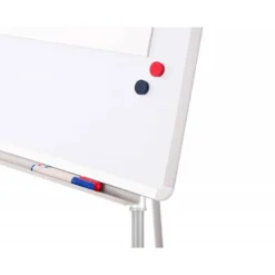 Pizarra Q-Connect trípode magnética con marco gris 70x103 cm