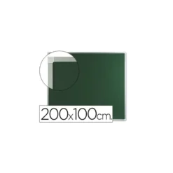 Pizarra Q-Connect verde marco de aluminio 200x100 cm
