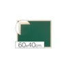Pizarra Q-Connect verde marco de madera 60x40 cm