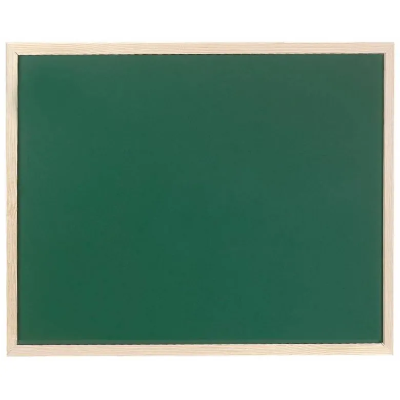 Pizarra Q-Connect verde marco de madera 90x60 cm