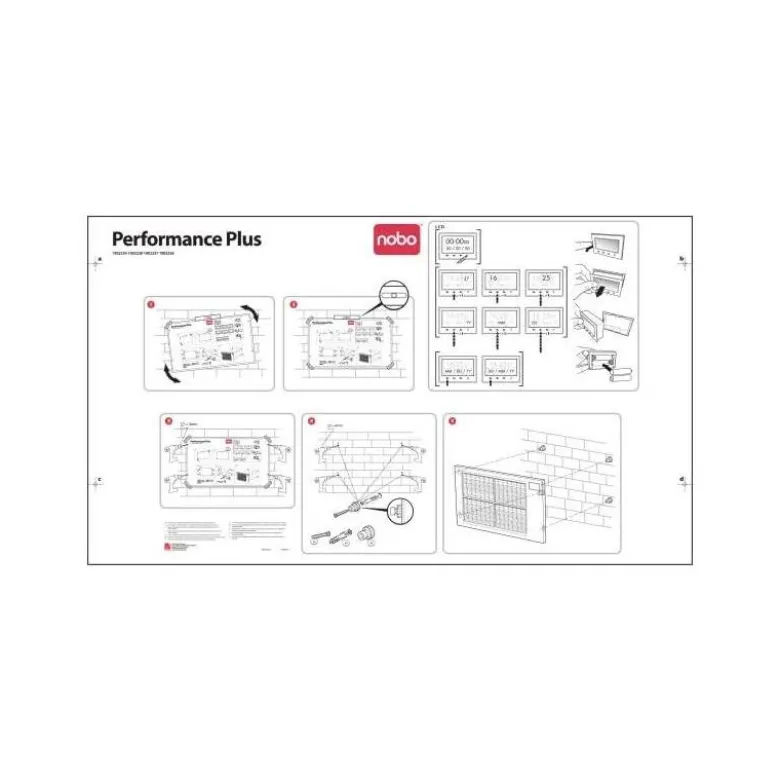 Planning Mensual Rotulable Magnético 90x60 cm Nobo