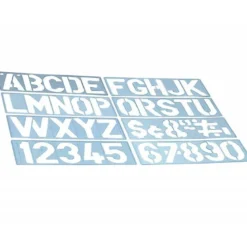 Plantilla Liderpapel rotulacion con 1700 letras y numeros 50 mm