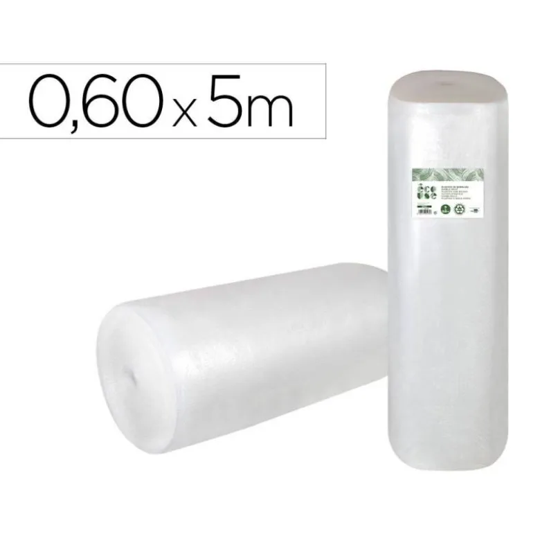 PLASTICO BURBUJA LIDERPAPEL ECOUSE 0.60X5M 30% DE PLASTICO RECICLADO
