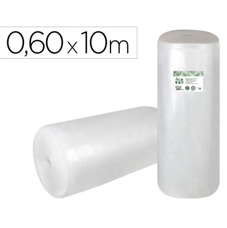 PLASTICO BURBUJA LIDERPAPEL ECOUSE 0.60X10M 30% DE PLASTICO RECICLADO