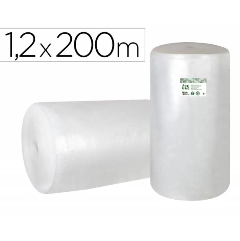 PLASTICO BURBUJA LIDERPAPEL ECOUSE 1X200M 30% DE PLASTICO RECICLADO