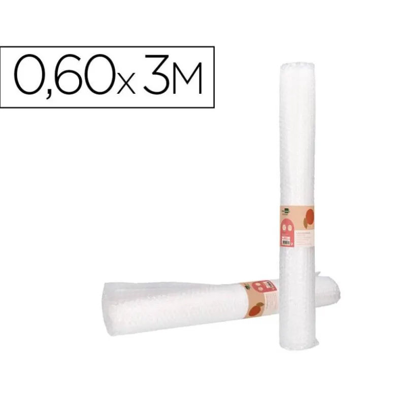 PLASTICO BURBUJA LIDERPAPEL ECOUSE 0.60X3M 30% DE PLASTICO RECICLADO