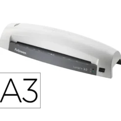 PLASTIFICADORA FELLOWES LUNAR A3 2 RODILLOS SISTEMA ANTIATASCOS HASTA 125 MICRAS COLOR BLANCO