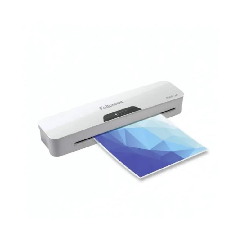 PLASTIFICADORA FELLOWES PIXEL A3 2 RODILLOS SISTEMA ANTIATASCO APAGADO AUTOMATICO HASTA 125 MC
