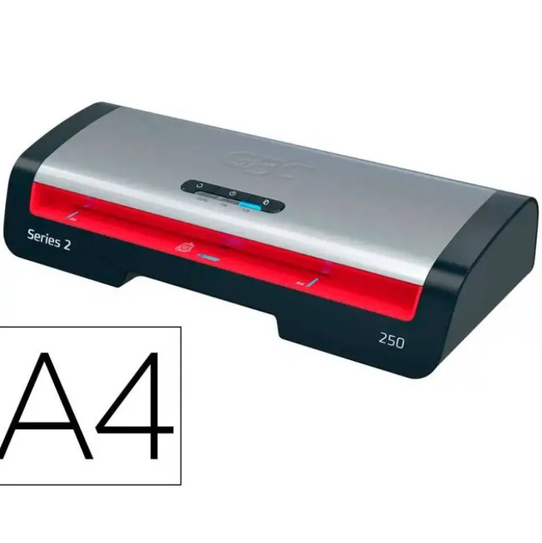 PLASTIFICADORA GBC 250 OFFICE DIN A4 APAGADO AUTOMATICO 2 RODILLOS HASTA 125 MICRAS