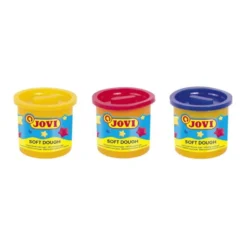 Plastilina Blandiver Jovi 3 colores rojo amarillo azul botes de 50 gr